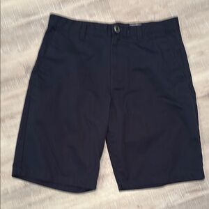 Volcom Black Flat Front Shorts Classic Style